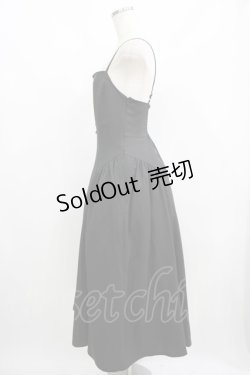 画像2: an another angelus / サイドギャザーキャミワンピース Free BLACK H-25-08-29-1022-CA-TO-NS-ZH