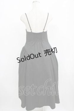 画像3: an another angelus / サイドギャザーキャミワンピース Free BLACK H-25-08-29-1022-CA-TO-NS-ZH