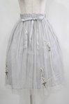 画像1: F&A / デイジー刺繍チュールスカート Free L/GRAY H-25-08-29-1026-LO-SK-NS-ZH (1)