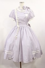 仲夏物語（海外ロリータブランド） / 玻璃紙之夜Nuit De Cellophone/ナースワンピース M ラベンダー H-25-08-29-007-EL-OP-NS-ZH