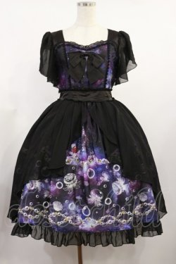 画像1: axes femme kawaii / ディープオーシャンワンピース M ブラック H-25-08-29-008-AX-OP-NS-ZH