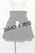 DearMyLove / ハートスタッズベルトレーススカート L ブラック H-25-08-29-018-EL-SK-NS-ZH