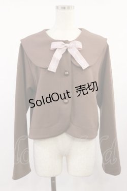 画像1: m petit by misako / サンリオキャラクターズコラボ マイメロディセーラーカーディガン L ブラウン H-25-08-29-029-LO-TO-NS-ZH