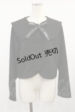 画像1: m petit by misako / サンリオキャラクターズコラボ クロミセーラーカーディガン L ブラック H-25-08-29-030-LO-TO-NS-ZH