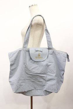 画像1: m petit by misako / NINA’Sコラボエコバッグ  サックス H-25-08-29-032-LO-BG-NS-ZH