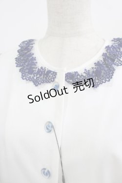 画像5: Moi-meme-Moitie / Rose Garden刺繍サンドレス 9号 白×青 H-25-09-01-003-MO-OP-KB-ZH