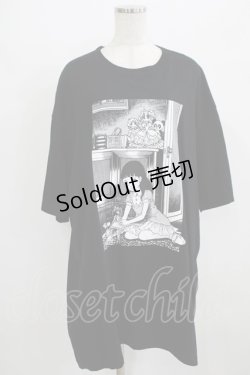 画像1: Candy Stripper / BAPTISM TEE  黒 H-25-09-01-036-PU-TO-KB-ZH