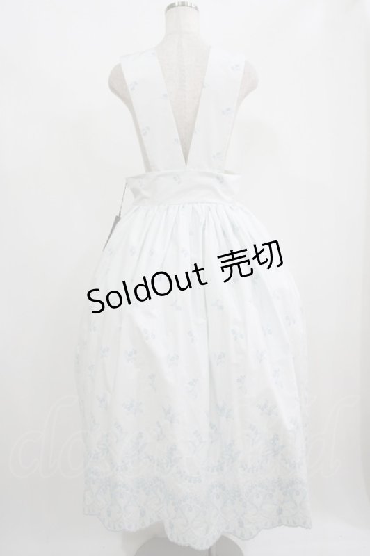 画像3: Moi-meme-Moitie / May lilyサスペンダーロングスカート 13号 ライトブルー×アクアブルー H-25-09-01-004-MO-SK-KB-ZH (3)