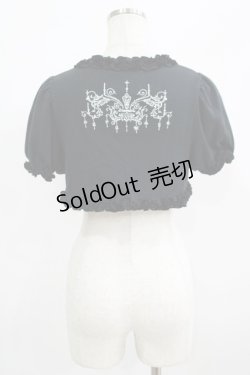 画像3: PUTUMAYO / 刺繍パフスリーブボレロ  黒 H-25-09-01-041-PT-TO-KB-ZH