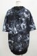 画像3: NieR Clothing / 総柄ZIP半袖パーカー  黒 H-25-09-01-042-PU-TO-KB-ZH (3)