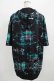 画像3: NieR Clothing / 総柄ZIP半袖パーカー  黒 H-25-09-01-043-PU-TO-KB-ZH (3)