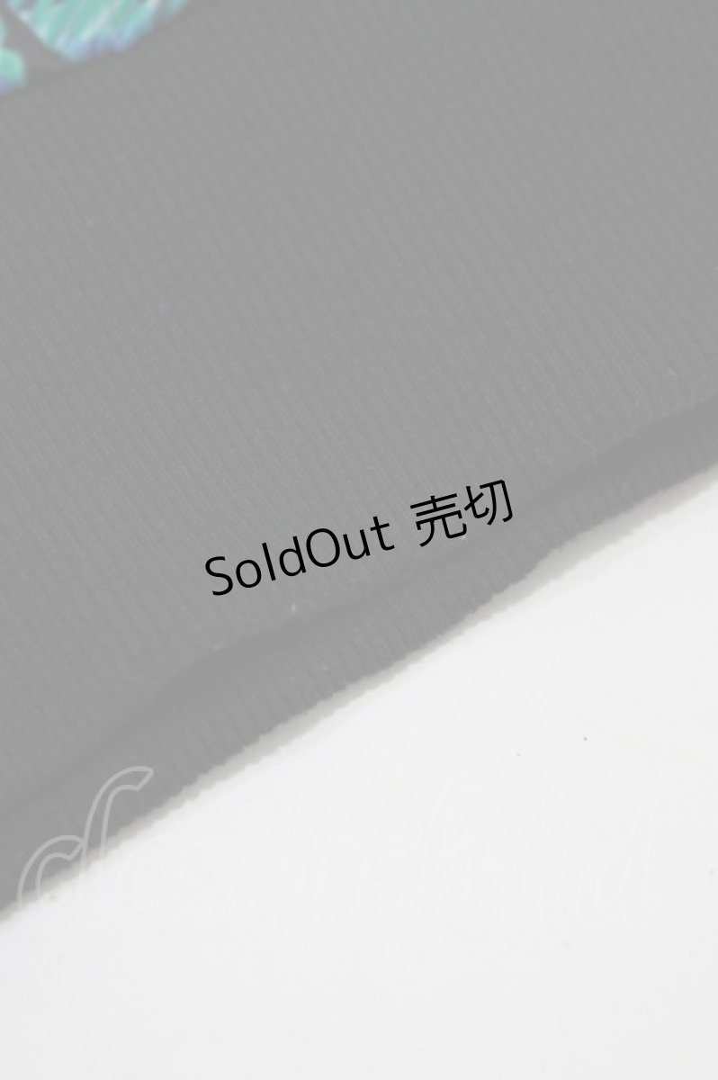 画像5: 【SALE】NieR CLOTHING / 総柄ZIP半袖パーカー  黒 H-25-09-01-043-PU-TO-KB-ZT264 (5)