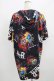 画像3: NieR Clothing / 総柄半袖プルパーカー  黒 H-25-09-01-044-PU-TO-KB-ZH (3)