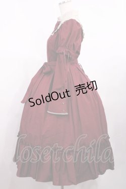 画像2: Victorian maiden / ヴェルデュールマロリーロングドレス Free ボルドー H-25-09-01-1004-CL-OP-NS-ZH