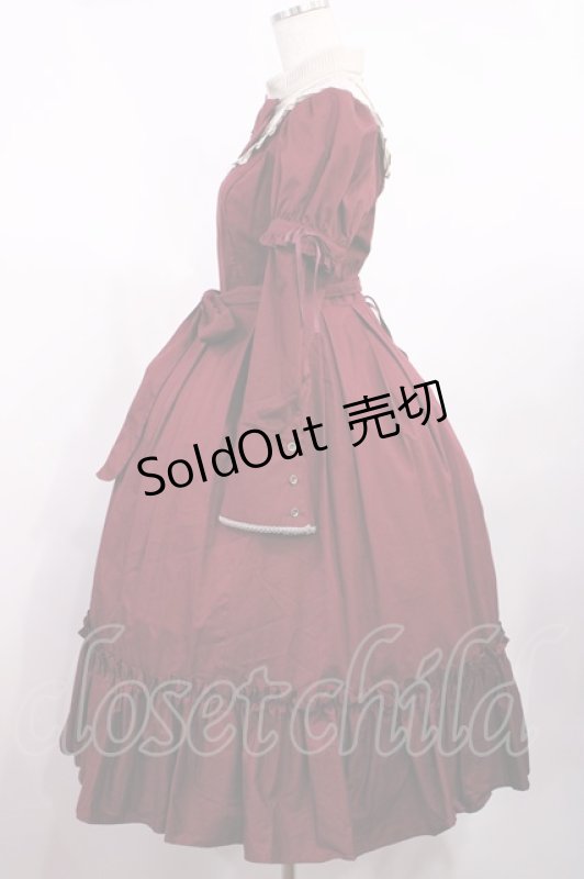 画像2: Victorian maiden / ヴェルデュールマロリーロングドレス Free ボルドー H-25-09-01-1004-CL-OP-NS-ZH (2)