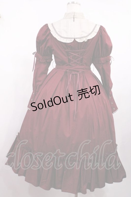 画像3: Victorian maiden / ヴェルデュールマロリーロングドレス Free ボルドー H-25-09-01-1004-CL-OP-NS-ZH (3)