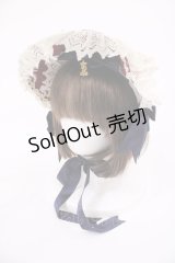 ALICE and the PIRATES / アリスのワンダーカーチェイス柄ボンネット  エンジ H-25-09-01-1036-PA-AC-NS-ZH