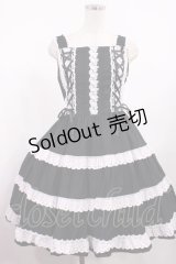 BABY,THE STARS SHINE BRIGHT / ミルフィーユジャンパースカート Free ブラック/薄ピンクレース H-25-09-01-1006-BA-OP-NS-ZH