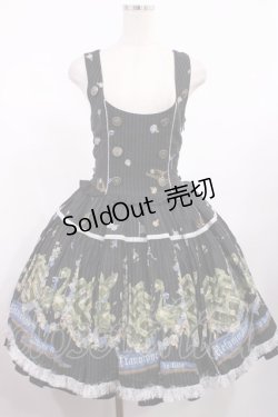 画像1: metamorphose / スワンガーデンジャンパースカート Free ブラック H-25-09-01-1011-ME-OP-NS-ZH