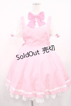 画像1: DevilInspired（海外ロリータブランド） / ヨーク切替ワンピース L ピンク H-25-09-01-1014-LO-OP-NS-ZH