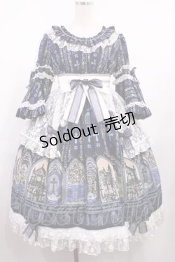 画像1: metamorphose / 薔薇の聖堂ワンピース Free ネイビー H-25-09-01-1016-ME-OP-NS-ZH