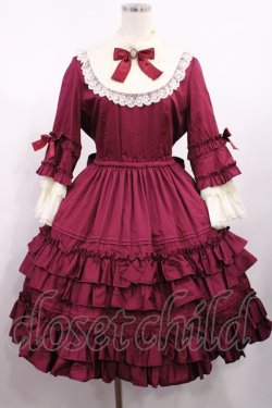 画像1: Pina sweetcollection / ドール姫袖ワンピース Free Wine H-25-09-01-1017-LO-OP-NS-ZH