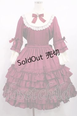 画像1: Pina sweetcollection / ドール姫袖ワンピース Free Wine H-25-09-01-1017-LO-OP-NS-ZH