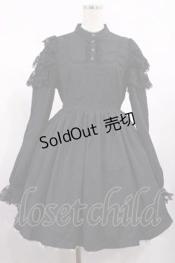 画像1: DevilInspired（海外ロリータブランド） / ヨーク切替ワンピース L ブラック H-25-09-01-1018-LO-OP-NS-ZH