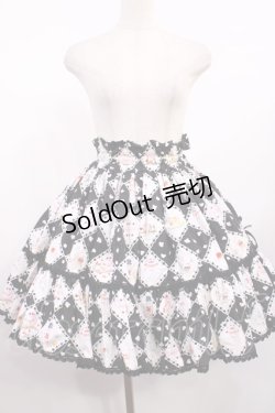 画像1: metamorphose / うさぎカフェフリルスカート Free ブラック H-25-09-01-1021-ME-SK-NS-ZH