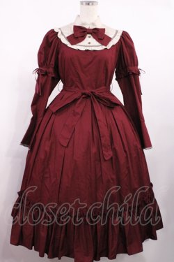 画像1: Victorian maiden / ヴェルデュールマロリーロングドレス Free ボルドー H-25-09-01-1004-CL-OP-NS-ZH
