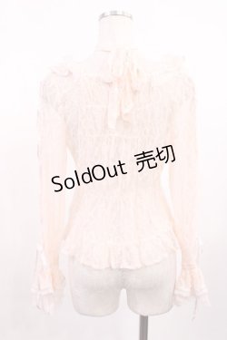 画像3: BABY,THE STARS SHINE BRIGHT / Be My Valentine お花レースアップブラウス Free ピンク H-25-09-01-1025-BA-BL-NS-ZH