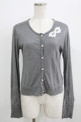 elements,H / マスケラレースカーディガン  グレー H-25-09-01-048-PU-TO-KB-ZH