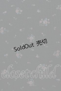 画像4: 【SALE】Candy Stripper / TINY FLOWERS WAFFLE POLOトップス  ブラック H-25-09-01-049-PU-TO-KB-ZT491