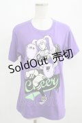 LISTEN FLAVOR / デビルチアガール半袖Tシャツ  パープル H-25-09-01-050-PU-TO-KB-ZH