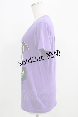 画像2: LISTEN FLAVOR / デビルチアガール半袖Tシャツ  パープル H-25-09-01-050-PU-TO-KB-ZH