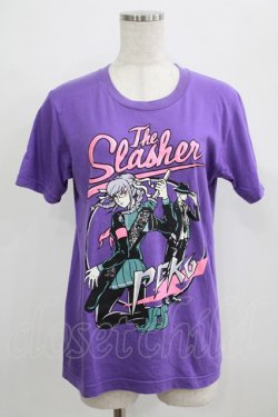 画像1: LISTEN FLAVOR / 辺古山ペコの戦うスクールガールTシャツ feat.九頭龍冬彦 M バイオレットパープル H-25-09-01-051-PU-TO-KB-ZH