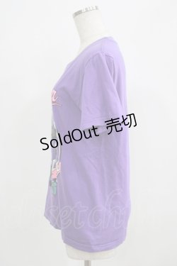 画像2: LISTEN FLAVOR / 辺古山ペコの戦うスクールガールTシャツ feat.九頭龍冬彦 M バイオレットパープル H-25-09-01-051-PU-TO-KB-ZH