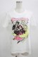 画像1: LISTEN FLAVOR / シンガンクリムゾンズの深紅色の心眼でこの澱んだ世界を見続ケル。Tシャツ M ホワイト H-25-09-01-053-PU-TO-KB-ZH (1)