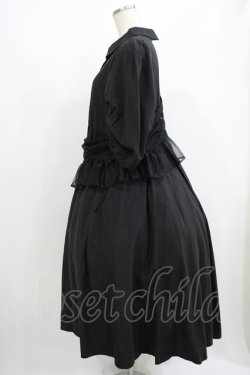 画像2: Candy Stripper / CAMI DOCKING SHIRT ONE-PIECE  ブラック H-25-09-01-006-PU-OP-KB-ZH