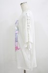 画像2: 【SALE】LISTEN FLAVOR / 袖レースアップカットソー  ホワイト H-25-09-01-055-PU-TO-KB-ZT493 (2)