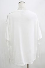 画像3: 【SALE】LISTEN FLAVOR / 袖レースアップカットソー  ホワイト H-25-09-01-055-PU-TO-KB-ZH (3)