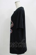 画像2: 【SALE】NieR CLOTHING / プリントCOTTON CUTSEW  黒 H-25-09-01-056-PU-TO-KB-ZT374 (2)