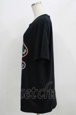 画像2: NieR Clothing / プリントCOTTON CUTSEW  黒 H-25-09-01-056-PU-TO-KB-ZH