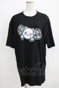 NieR Clothing / プリントCOTTON CUTSEW XL 黒 H-25-09-01-058-PU-TO-KB-ZH