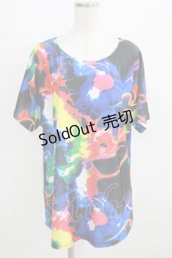 画像1: ACDC RAG / プリントTシャツ  黒 H-25-09-01-059-PU-TO-KB-ZH