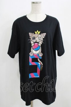 画像1: NieR Clothing / プリント半袖CUTSEW XL 黒 H-25-09-01-060-PU-TO-KB-ZH