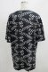 画像3: NieR Clothing / ロゴ総柄カットソー  黒×白 H-25-09-01-061-PU-TS-KB-ZH (3)