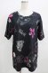 画像1: NieR Clothing / プリント半袖CUTSEW  黒 H-25-09-01-062-PU-TO-KB-ZH (1)