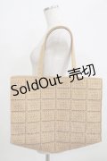Q-pot. / ビスケット トートバッグ  ブラウン H-25-09-01-066-QP-BG-KB-ZH