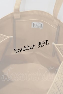 画像2: Q-pot. / ビスケット トートバッグ  ブラウン H-25-09-01-066-QP-BG-KB-ZH